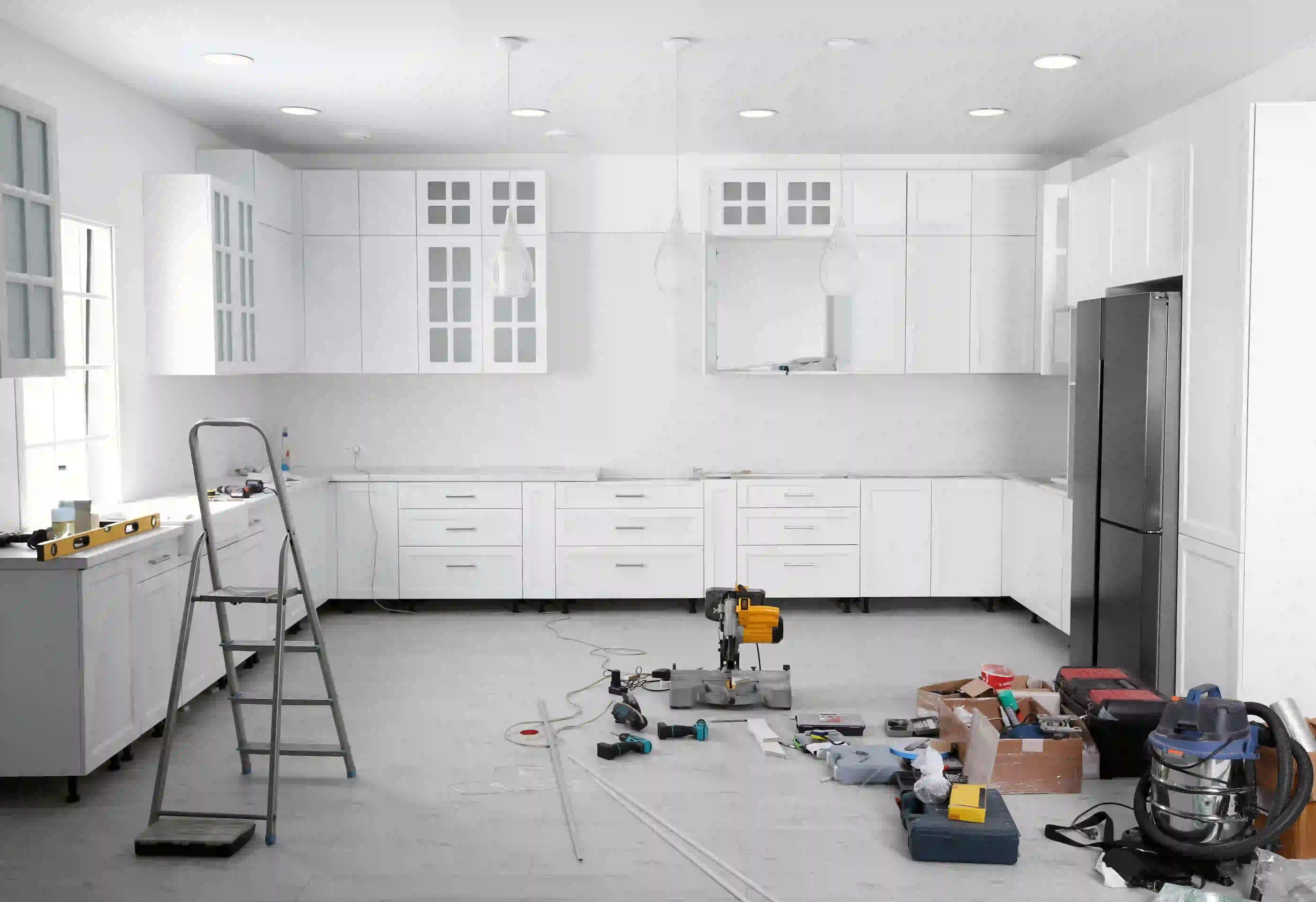 Kitchen remodel in progress in Westchester County New York home